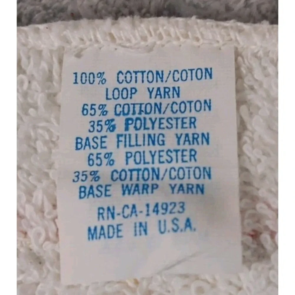 Vtg Wash Cloth Rag 12 Inch Summer Fruity Beach Vacation Drink Made in USA Unused